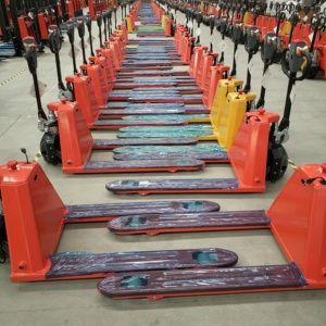 HELI 팔레트 트럭 전기 2T 리프터 팔레트 잭 세미 전기 및 수동 포크 리프트 트럭 - Product Image 2