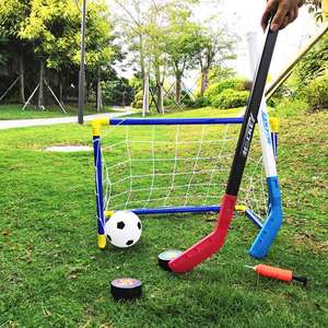 Mini-ensemble de bâtons de hockey en PVC pour enfants, style ancien, en plastique, pour le hockey sur glace et sur gazon en salle - Product Image 3