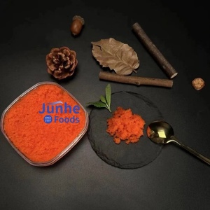 Venta al por mayor Premium Halal certificado Caviar sazonado congelado (<span class=keywords><strong>huevas</strong></span> <span class=keywords><strong>de</strong></span> pescado) y mariscos <span class=keywords><strong>Tobiko</strong></span> Roe - Product Image 3