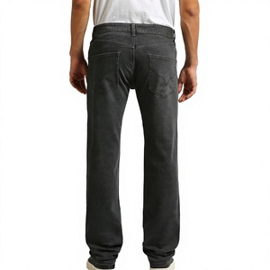 Jeans bleus pour hommes haut de gamme sur mesure OEM, coupe droite ample, nouvelle collection 2025, vente en gros, logo personnalisé, directement de l'usine, haute qualité - Product Image 4