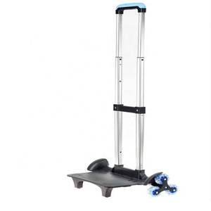 Poignée de chariot à bagages télescopique en aluminium pliable, réglable, imperméable, avec 6 roues pour escaliers, personnalisée pour cartable d'enfant - Product Image 5