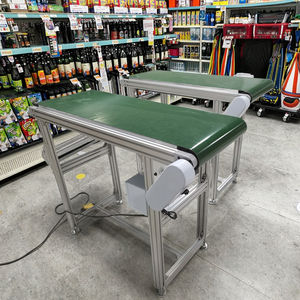 Küçük boyutu ayarlanabilir hız alüminyum çerçeve özelleştirmek üretici <span class=keywords><strong>Mini</strong></span> PVC bant konveyör konveyör bant için fabrika lojistik - Product Image 2