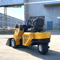 HERACLES Moteur à essence Refroidissement par air H130 Chargeuse sur pneus Mini chargeuse frontale compacte Garantie 1 an Pompe à moteur pour le déneigement