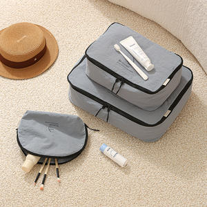 Set Lima Buah Tas Penyimpanan Perjalanan Ultra-ringan dari Nilon, Tas Kompresi untuk Pakaian Dalam, Tas Portabel untuk Perjalanan Bisnis, Tas Organisir - Product Image 3