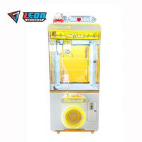 Machine à poupées LED colorée, armoire brillante, jeu de récompenses pour parc d'attractions, à pièces, pour enfants, en plastique, 1 pièce, anglais