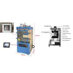 Four électrolytique 1600 °C avec creuset en graphite 8 "ID <span class=keywords><strong>X</strong></span> 15" H - Product Image 1