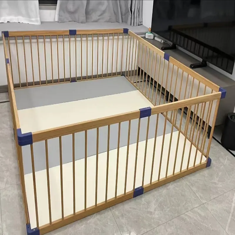 Fabriek Directe Verkoop Multifunctionele Houten Baby Boxen Voor Kinderen Hek Voor Gebruik Binnenshuis