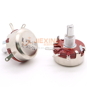 WTH118-1A потенциометр с углеродистой пленкой, 2 Вт, 2 Вт, WH118-1A Вт (118) 1 К, 2,2 К, 4,7 К, 10 К, 22 К, 47 К, 100 К, 220 К, 470 К, 1 М Ом - Product Image 4