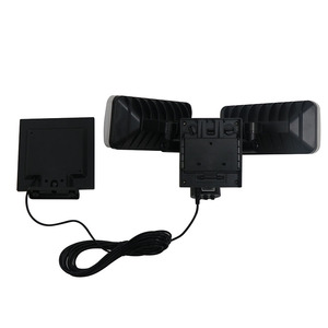 Atacado IP65 Impermeável LED Segurança Luz <span class=keywords><strong>Outdoor</strong></span> <span class=keywords><strong>Motion</strong></span> <span class=keywords><strong>Detector</strong></span> 2 Cabeça Luz de Inundação para Garagem