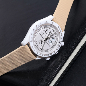 <span class=keywords><strong>Correa</strong></span> de <span class=keywords><strong>reloj</strong></span> de caucho Jettda FKM para Omega-X-<span class=keywords><strong>Swatch</strong></span>-Moonswatch Speedmaster de 20 mm, de liberación rápida, resistente al agua, <span class=keywords><strong>correa</strong></span> de repuesto. - Product Image 3