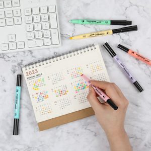 Gxin, precios de fábrica, 6 colores, rotulador resaltador personalizado, juego de bolígrafo fluorescente a base de agua para escuela y oficina - Product Image 3