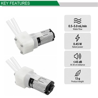 Pompe péristaltique miniature SZPCDJ-PYRPN20-XA N20 pour instrument cosmétique, défroisseur vapeur, distributeur de gel, humidificateur Chine IE1