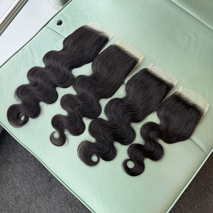 ผมบราซิลแบบลอนธรรมชาติ สีธรรมชาติ  พร้อมเชือกผูกผมแบบ HD Lace Closure ขนาด 4x4  ความยาว 12-20 นิ้ว ผมแท้ 100% เวอร์จิ้น เรมี่  ราคาขายส่ง - Product Image 3