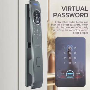 Serrure de porte intelligente Glomarket Tuya avec reconnaissance faciale 3D, compatible avec les portes en bois, batterie 4200 mAh, méthodes de déverrouillage multiples, serrure de sécurité - Product Image 4