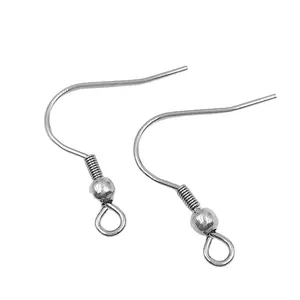 Fashionable Earrings Finding ,Environmental silver Plated Jewelry Earring Hooks with spring