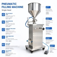 Machine de remplissage automatique à piston vertical à volume réglable efficace pour crème cosmétique