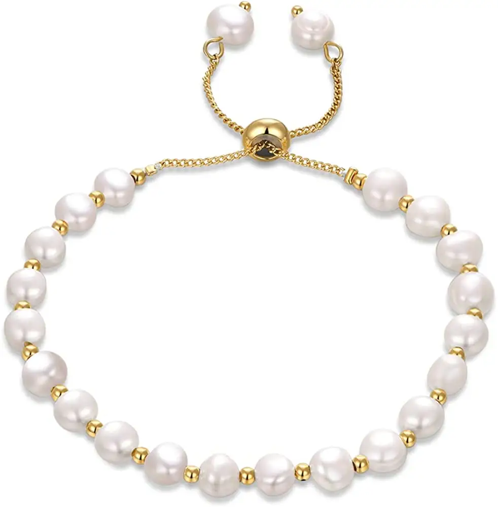 Vente en gros de bijoux en pierre naturelle, chaîne en acier inoxydable, Bracelet de perles, Bracelet porte-bonheur réglable en cristal.