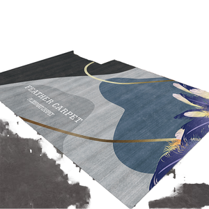Alfombra de área de poliéster de alta calidad de lujo moderna alfombra antideslizante para sala de estar hecha a máquina por suministro de fábrica oraciones para el hogar - Product Image 1