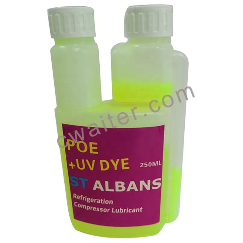 Горячая Распродажа, R134a PAG46 УФ 250 мл, смазочное масло для компрессора хладагента, охлаждающее смазочное масло