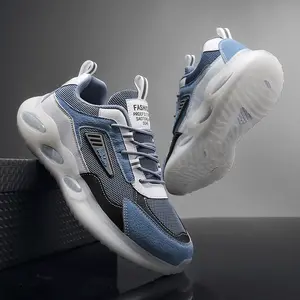 Wholesale Casual Brand Trend Breathable Fashion Sneakers Running Shoes for Men Outdoor Walking Sport Shoes High Sole