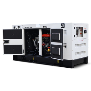 Silent Type 60Hz 22kW 28kVAディーゼル発電機ATSオプション付き照明システム用中国-日本-IsuzuエンジンJE493DB-03 - Product Image 4