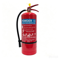 Unité d'extinction d'incendie à poudre sèche de haute qualité 8 kg, réservoir en acier complet avec indicateur de pression inclus, pour usage en usine et entrepôt