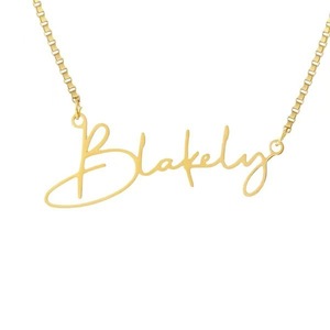 Collane Personalizzate con Nome per Donne e Uomini, Ciondolo in Acciaio Inossidabile Color Oro e Argento, Catena da Collo per Donna, Vendita all'Ingrosso - Product Image 6