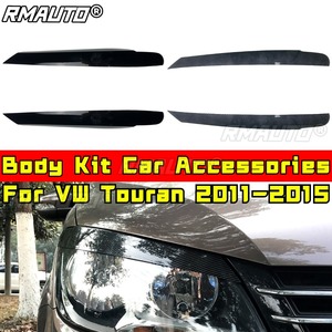 Décorations de phares de voiture, yeux de phare, sourcils de phare, garnitures de phares pour VW Touran 2011-2015, kit carrosserie, accessoires de voiture - Product Image 2