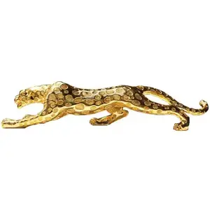 Factory Modern Customization Size Sell Well Modern Luxury Home Decorations Leopard Animal Resin Sculpture Statue