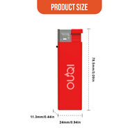 Briquet Électrique Portable Rechargeable à Gaz, Durable, de Poche, à Flamme Jet Coupe-Vent, pour Cigarettes, avec Logo Personnalisé - Vente en Gros