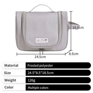 Custom Silk Printing Logo Toiletry <b>Bag</b> Portable High Sense Organizer <b>Bag</b> for Promotion - Product Image 2