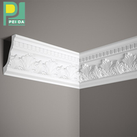 Moulures décoratives en PU, corniche en polyuréthane légère, garniture en PU pour la décoration intérieure des plafonds et des murs de villas