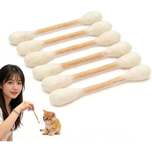 Jouet pour chat en feutre de laine pure, grande bâtonnette de chatonnerie pour le nettoyage dentaire et la stimulation, soulagement de l'ennui, avec herbe à chat - Product Image 6