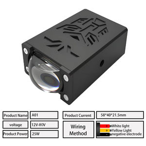 A1 A2 A3 A4 9200LM DC 12 80V Ventilateur haute vitesse à entraînement externe 3000K Double couleur Canbus Nouveau projecteur <span class=keywords><strong>de</strong></span> calandre <span class=keywords><strong>de</strong></span> voiture avant - Product Image 2