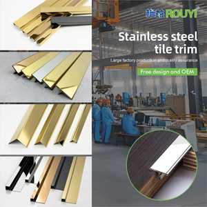 Vente en gros usine : Profilé d'angle en acier inoxydable 201 304 de 2,7 m pour <span class=keywords><strong>carrelage</strong></span>, finition miroir, haut de gamme - Product Image 6