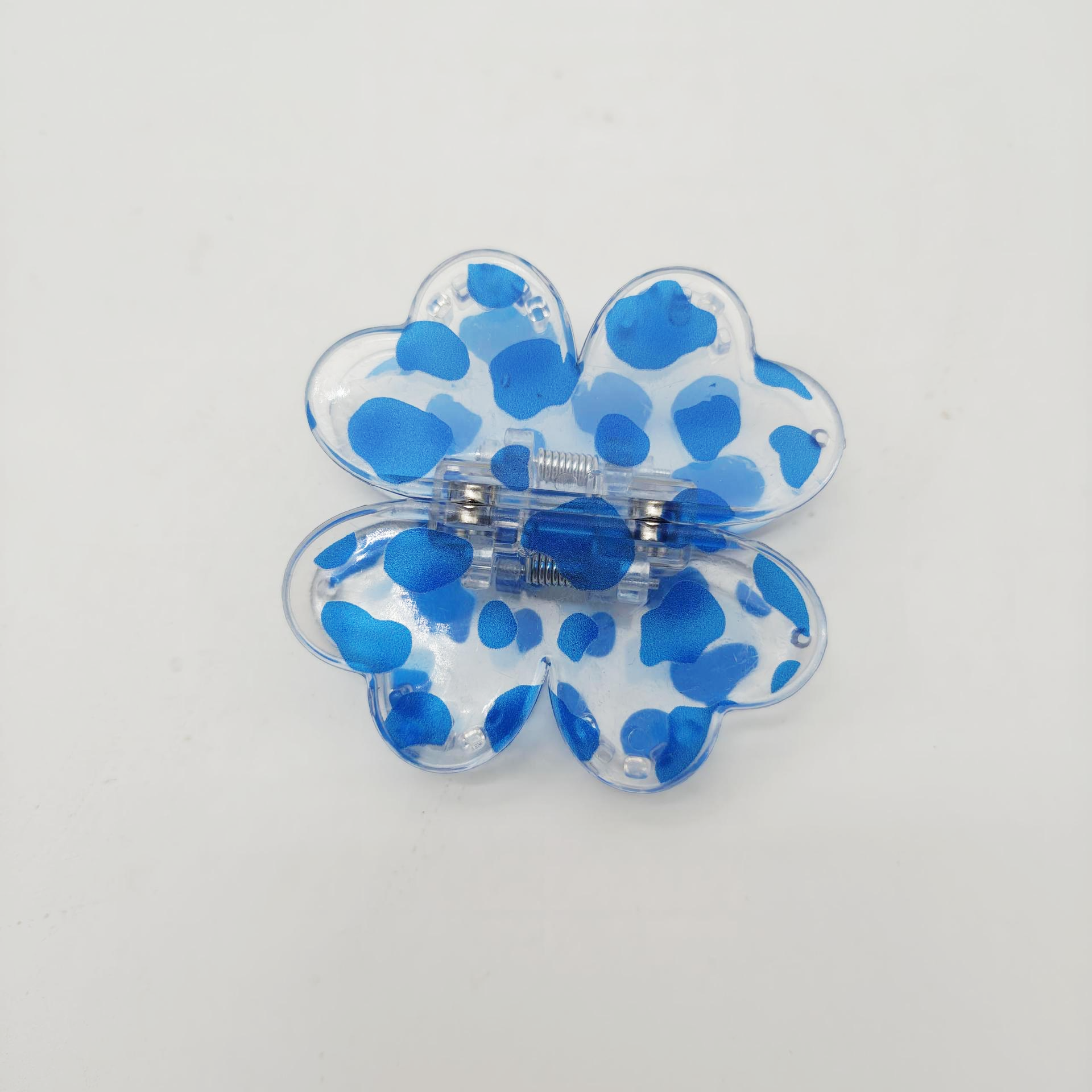 Blue leopard print (Four-leaf clover-shaped)