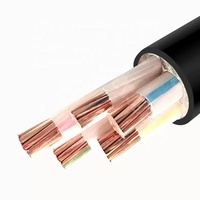 Câble d'alimentation industriel 0,6/1 kV ZC-YJV-3x95+2x50mm isolé XLPE pour construction ferroviaire et centrale électrique, cuivre sans oxygène 30A