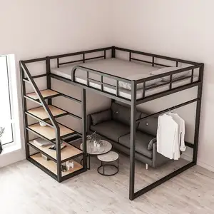 Apartment Loft Bed Storage Queen Size Loft Bed With Stairs Australia Black Bedroom Furniture Steel Loftbed