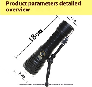 Đèn pin chiến thuật ngoài trời <span class=keywords><strong>X900</strong></span> siêu sáng, zoom, laser trắng, ánh sáng mạnh, sạc USB, dùng pin AA, đèn LED đặc biệt - Product Image 3