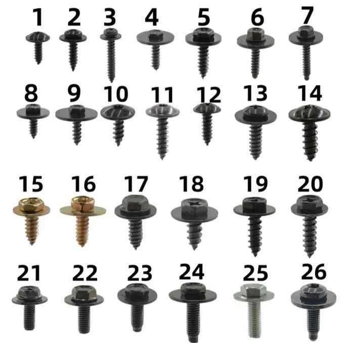 Auto Fastener & Clip Kit Mixed Door Trim Panel Fastener Plastic Rivet Bumper Car Clips Fast Easy Installation Automotive Parts