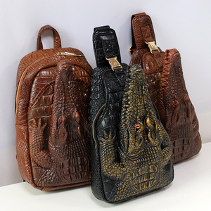 Sac à dos design tête de crocodile, sac à bandoulière, petit sac créatif à la mode pour hommes et femmes, usage quotidien, été 2023 - Product Image 1