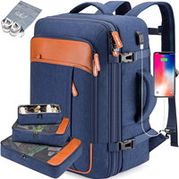 Grand sac à dos de voyage approuvé pour les vols, avec port de chargement USB, pour hommes, sac à dos de type valise