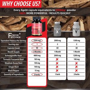 Suplemento de Ashwagandha Altamente Concentrado 5 en 1 para Adultos, Apoya la Energía y el Estado de Ánimo, las Mejores Cápsulas de Extracto de Ashwagandha - Product Image 4