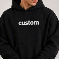 Sweat à capuche personnalisé brodé en coton de haute qualité, coupe oversize de luxe avec épaules tombantes, style boxy, pour vêtements – Fournisseur de premier plan