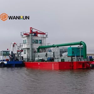 Machine de dragage par aspiration WANRUN, moteur diesel, vitesse de 1500 m/h, capacité de 5 m, hauteur de décharge de 5 m, utilisation en rivière et en mer - Product Image 1