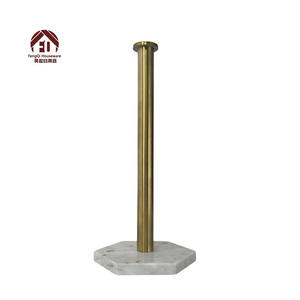 Porte-serviettes en <span class=keywords><strong>papier</strong></span> multifonctionnel fait à la main gris <span class=keywords><strong>nuage</strong></span>/noir marbre Design de luxe moderne Base hexagonale de type debout pour la cuisine - Product Image 6