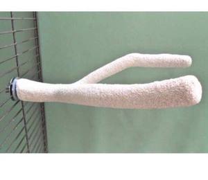 Jouet à mâcher pour oiseaux, lime à ongles, support givré, branche d'arbre givrée, bâton de meulage pour griffes - Product Image 1