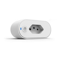 Tuya wifi brésil 16a app télécommande prise intelligente fonctionne avec alexa et google home
