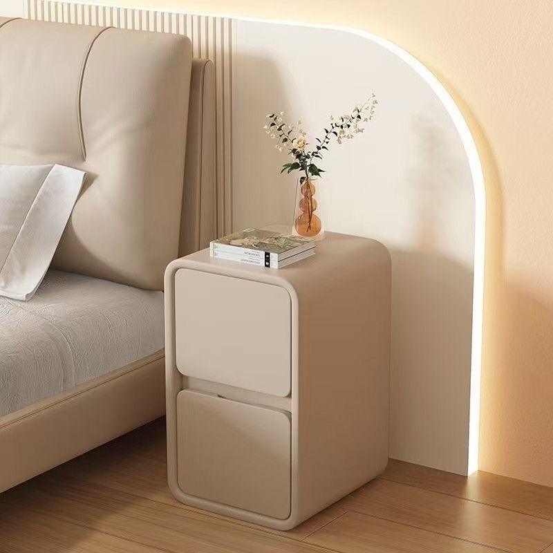 Solid Wood Modern Nightstand Small and Luxurious High-end Style Home ...