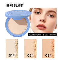 Poudre Libre Matifiante HEKO BEAUTY Contrôle du Sébum, Résistante à l'Eau et à la Transpiration, Longue Tenue pour Peaux Grasses - Exclusif